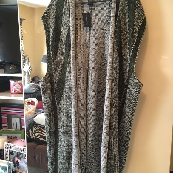 Ashley Stewart knit duster with fringe - Picture 6 of 7